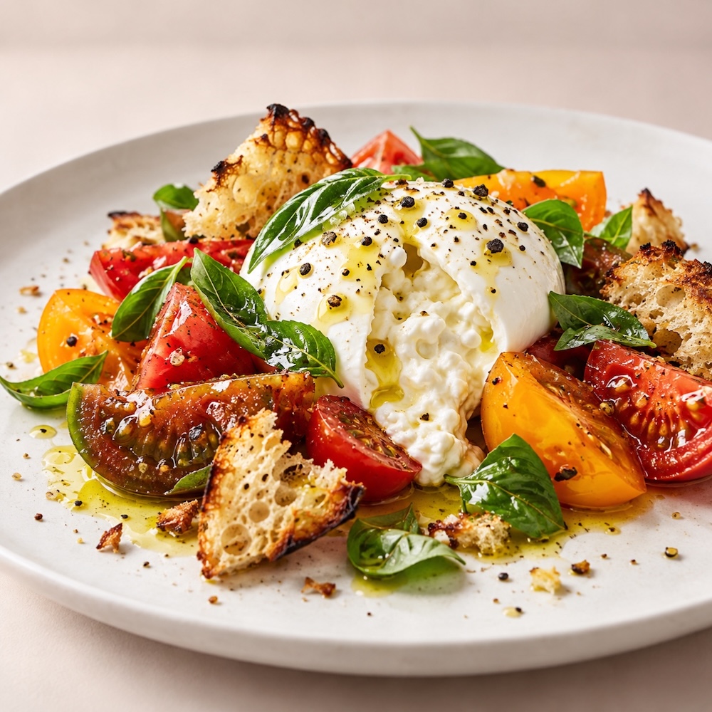 mozzarella salad from a London workplace restaurant